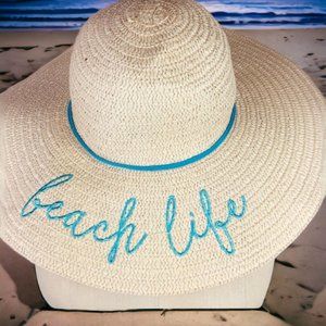 Women Wide Brim Sun Hat Beach Floppy Travel Hat Summer BEACH